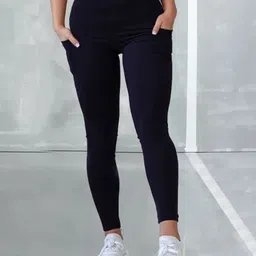m7 by metronaut Solid Women Dark Blue Tights-picture-42