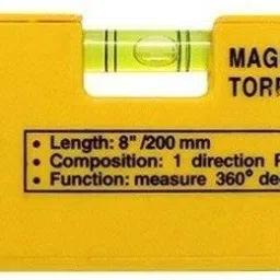 new 8" Long, Measures 360 Degrees, Vials In Two Directions, Features Direction Pin and Magnetic Magnetic Torpedo Level-image-7