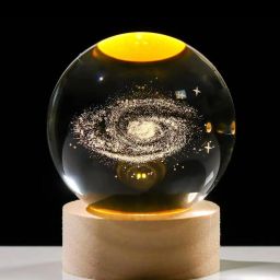ADSSign 3D Galaxy Crystal Ball with LED Wooden Base – Space Night Light Gift Smart Sensor Light-image-49