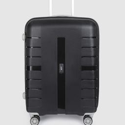 VIP Unisex Black Textured Hard-Sided Medium Voyager Pro Trolley Bag- 75Litres-37