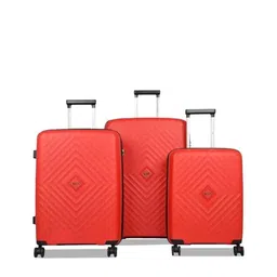 VIP Quad Set Of 3 Hard-Sided Suitcases Trolley Bag-6