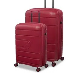 IT luggage Set Of 2 Red Solid Hard-Sided Trolley Suitcases-37