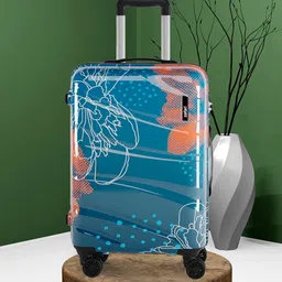 Safari Serene Printed Hard-Sided Medium Trolley Bag-image-81