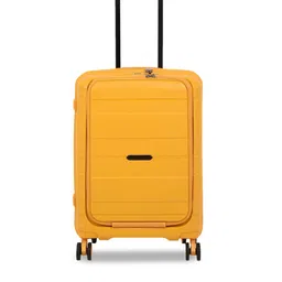 IT luggage Yellow Solid Hard-Sided Small Trolley Bag-43