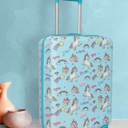 NOVEX Printed Hard-Sided Water Resistant Cabin Trolley Suitcase-44