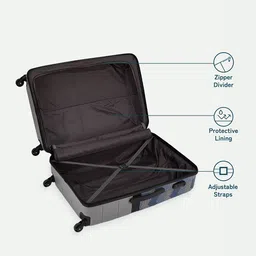 ZOUK Raahi Chevron Printed Trolley Bag image 5