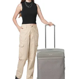 Calvin Klein Textured Soft-Sided Medium Check-In Trolley Bag image 5