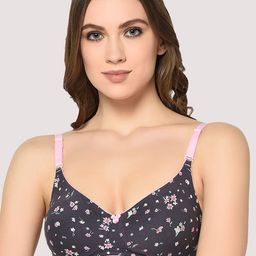 Groversons Paris Beauty Non-Wired Non-Padded Cotton Printed Bra-picture-10