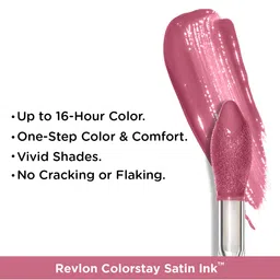 Revlon Colorstay Satin Ink Liquid Lipstick with Vitamin E 5 ml - Mauvey Darling 008 image 2