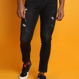 V-Mart Men Mid-Rise Mildly Distressed Cotton Jeans-image-51