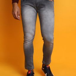 V-Mart Men Mid Rise Clean Look Heavy Fade Cotton Jeans-image-10