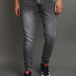 V-Mart Men Regular Fit Heavy Fade Dobby Cotton Jeans-image-68