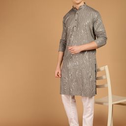 SOJANYA Embroidered Sequined Pure Cotton Kurta-picture-54