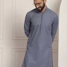 SOJANYA Geometric Embroidered Pure Cotton Straight Kurta-picture-42