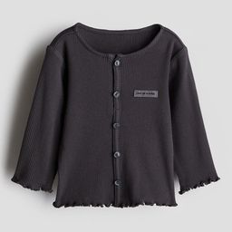 H&M Button-Detail Jersey Top-46