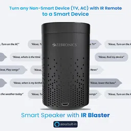 ZEBRONICS Zeb-Smart Bot with Alexa Compatible Smart Wi-Fi Speaker (Dual Far Field Mic, Black) image 5