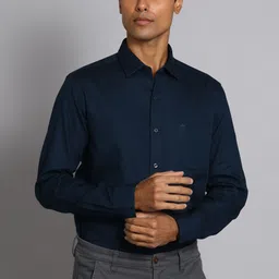 arrow Men Slim Fit Solid Spread Collar Formal Shirt-picture-10