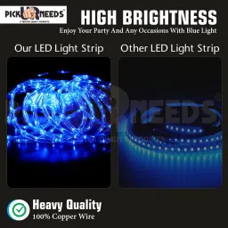 Daily Needs Shop 1200 LED 10 Meter Rope Light Blue Color Functional / Festival Decorative Light Light Strip image 2