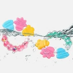 croox Infrant Baby Rattle Teether Toy,BPA-Free Infants Teether Rattle Toy, Colorful Shaking Bell Musical Handbell for Newborn (Multicolor) Teether image 3