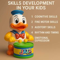 prv toys DUCK Dancing-Musical Drum Toy,Key Operated.Fun Toy for Kids Rattle-picture-46