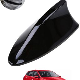 Unique New Design Shark Shape Waterproof Black Shinny Antenna For Car-145 Universal Black Waterproof Car Roof Shark Antenna-145 Satellite Vehicle Antenna-image-24