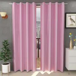 213 cm (7 ft) Polyester Semi Transparent Door Curtain (Pack Of 2)-image-9