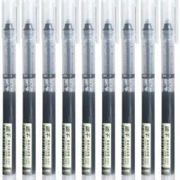 Office Stationary Black Water Based Pen Solid Color Pens Pack of 9 Ink Cartridge-image-8