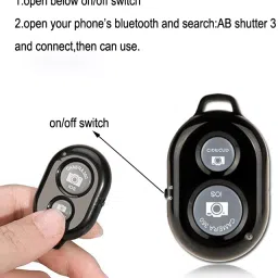 BUFONA Bluetooth Remote Controller Shutter Button for Selfie Stick For Ios, AndroidCamera Remote Control image 3