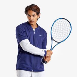 Unisex Tennis Winter Jacket TJA500 Blue and Grey-image-5