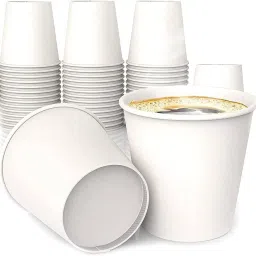 Pack of 100 Paper Glass Tea/Coffee Cups ,150 ml Disposable Use For All Occassion-58