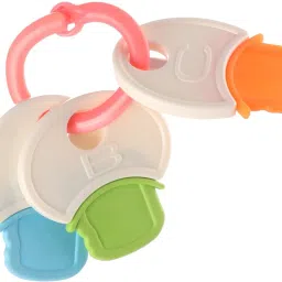 play nation Premium Rattles Set with 1 Rattle Ball &1 Key Teether for Babies, Non Toxic Baby Rattle image 4