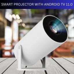 Frony Smart (Projector) 1080P & 4K Support Rotatable Design With Netflix/Prime etcC105 (4500 lm / 1 Speaker / Wireless / Remote Controller) Portable Projector-5