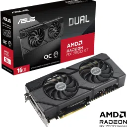 ASUS Dual Radeon™ RX 7800 XT OC Edition 16GB GDDR6 GDDR6 16 GB AMD Radeon Chipset 256 bit 2520 MHz Graphics Card image 2