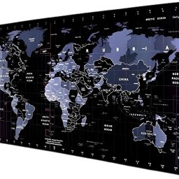 GVJ TRADERS Gaming World Map Mouse Pad & Keyboard Desk Mat| 90X40 CM Mousepad (Black) Mousepad-image-25