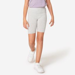 domyos Girls' Cotton Cycling Shorts - Grey-picture-24