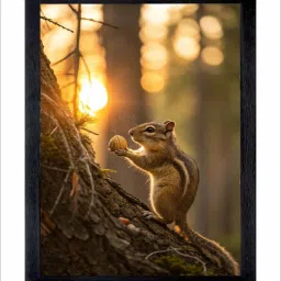 Cute Squirrel with Walnut HD Nature Wall Hanging Photo frame 14 inch Digital Photo Frame-picture-36