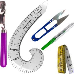 Measurement Tools, Tracing Wheel Curve Scale Cutter Seam Reaper, Measuring Tape Seam Ripper-18