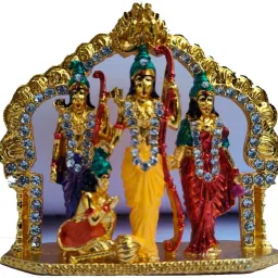 Ram Darbar Metal Idol Decorative Showpiece - 10 cm-picture-48