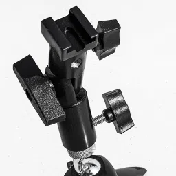 Cam cart Umbrella Bracket Flash Light Stand Umbrella Holder B Bracket Speedlite Holder Rotating Flash Bracket-11