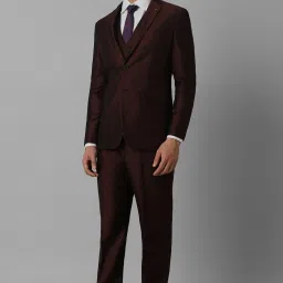 Men Single Breasted - 2 button Self Design Suit-image-34