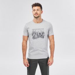 Men Hiking Breathable T-shirt - NH100 Grey-image-31