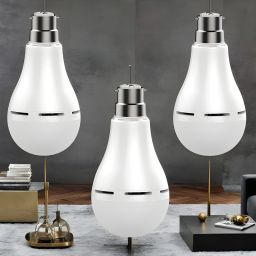 Emergency Bulb 9W LED 1200mAh battery 4 hrs emergency light Pack of 3 bulbZF497 4 hrs Bulb Emergency Light-image-83