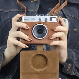 Zenko Mini Evo Case for Fujifilm Instax Mini Evo Instant Camera (brown)Camera Bag-image-61