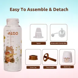 adore ALGO Snr. 2 Stage Baby Spout & Straw Sipper with Gravity Ball & Twin Handle image 3