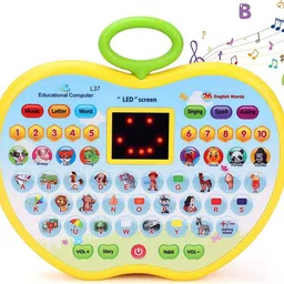 mahi zone Apple Shape Educational Mini Computer Laptop Toy for Kids_6M-picture-38