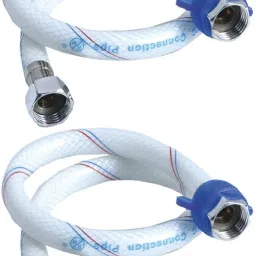 18 Inch White Heavy Duty PVC Connection Pipe Suitable For Geysers, Countertop Faucets/Water Taps (Pack of 2) Hose Pipe-image-41