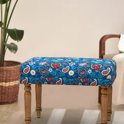 Chumbak Nawaab Bench Small - India Paisleys Lounge Chair-image-70