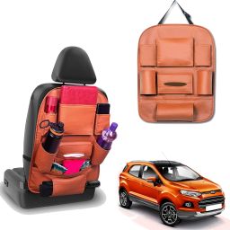Peepsstore pack of 1 Tan,Orange colour car organizer bags for Ecosport 2015 Car Multi Pocket-image-89