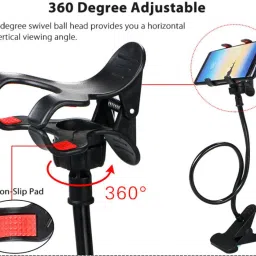 CASADOMANI TOP Quality Lazy Stand With Adjustable 360 Rotating Phone Holder Clip Flexible Long Arms Mobile Phone Holder Clamp Desktop Bed Lazy Bracket Stand For All Mobile Phone (Multi Color) 1Pc Good Quality Lazy Stand With Adjustable 360 Rotating Phone Holder Clip Flexible Long Arms Mobile Phone Holder Clamp Desktop Bed Lazy Bracket Stand For All Mobile Phone Mobile Holder image 3
