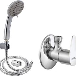 Complete Set of Premium 5 Function 5GEAR Chrome Finish Hand Shower 2in1 Angle Handheld-image-3